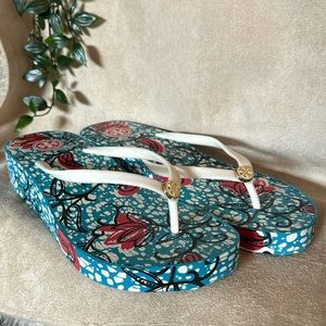 Tory Burch Thandie Wedge Flip Flop  9-10